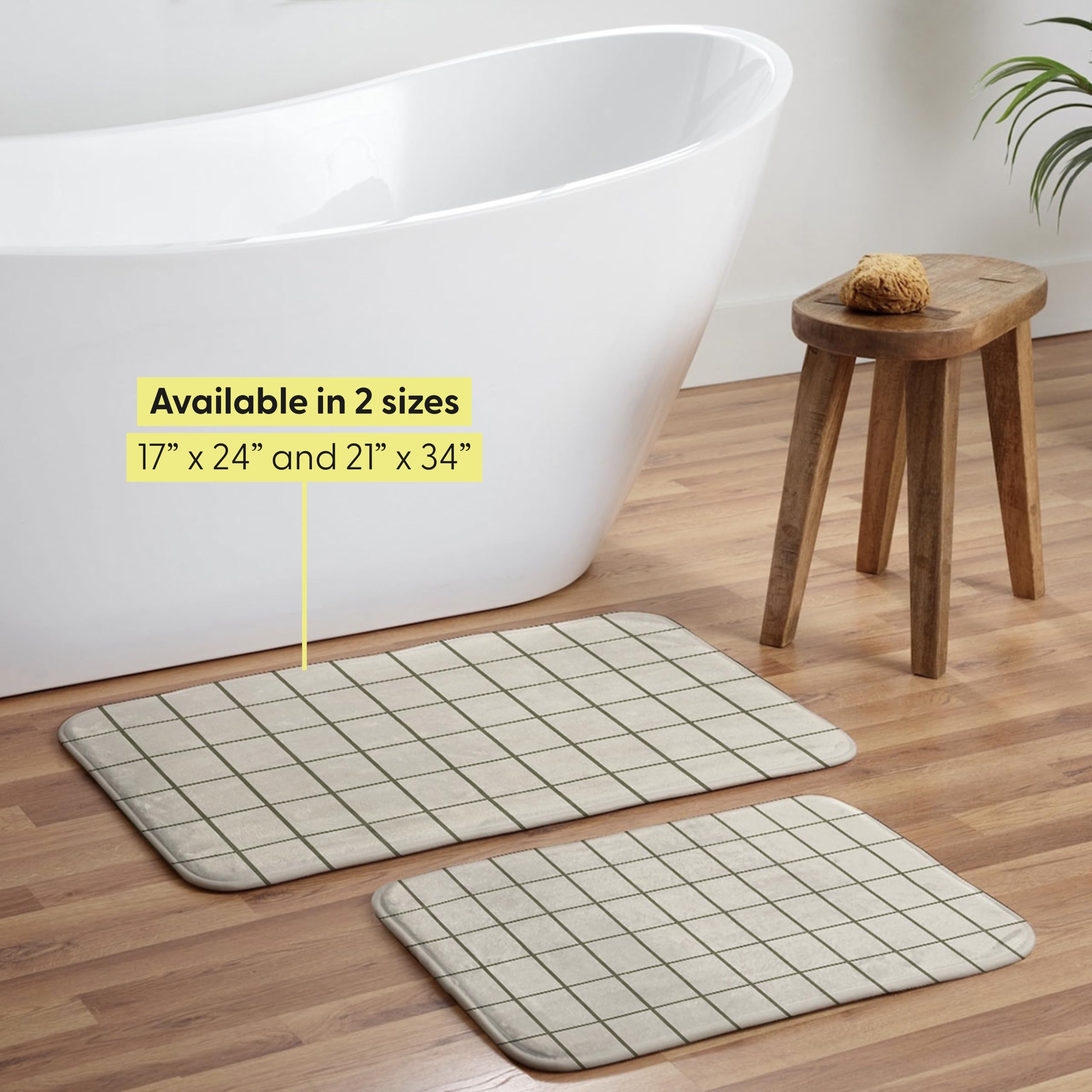 Society6 Bath Mat - Bathroom Decor by Alisa Galitsyna - Non-Slip Memory Foam Bathroom Rugs, Soft Microfiber, Machine Washable, 17" x 24", Red and Pink Berries - Image 4