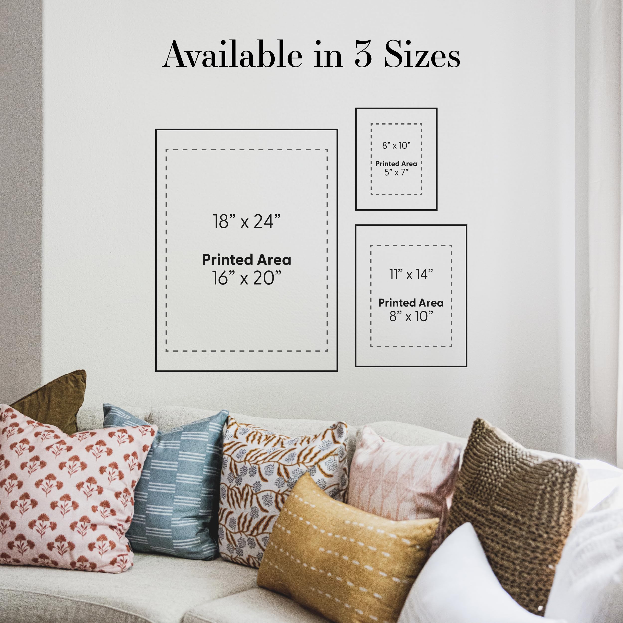 Society6 California Poppy and Wildflower Bouquet on Emerald with Tigers Art Print - Wall Decor by Lara Lee Meintjes - Custom Trimmed Modern Wall Art Prints for Framing, 11” x 14” - Image 4