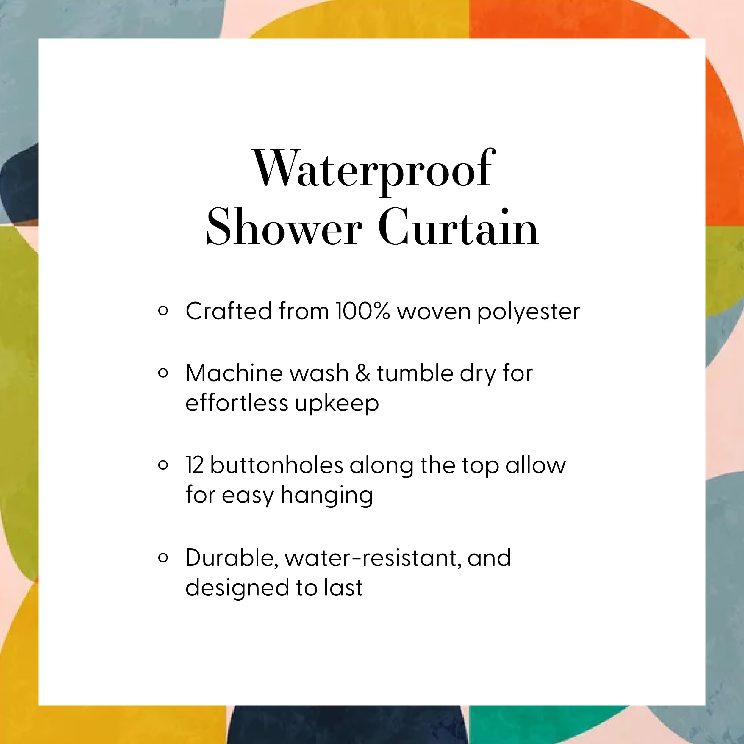 Society6 Shower Curtain - Bathroom Decor by Rachel Elise - Extra Long Fabric Shower Curtains for Bathroom, 71" x 74", Break in The Weather - Image 3