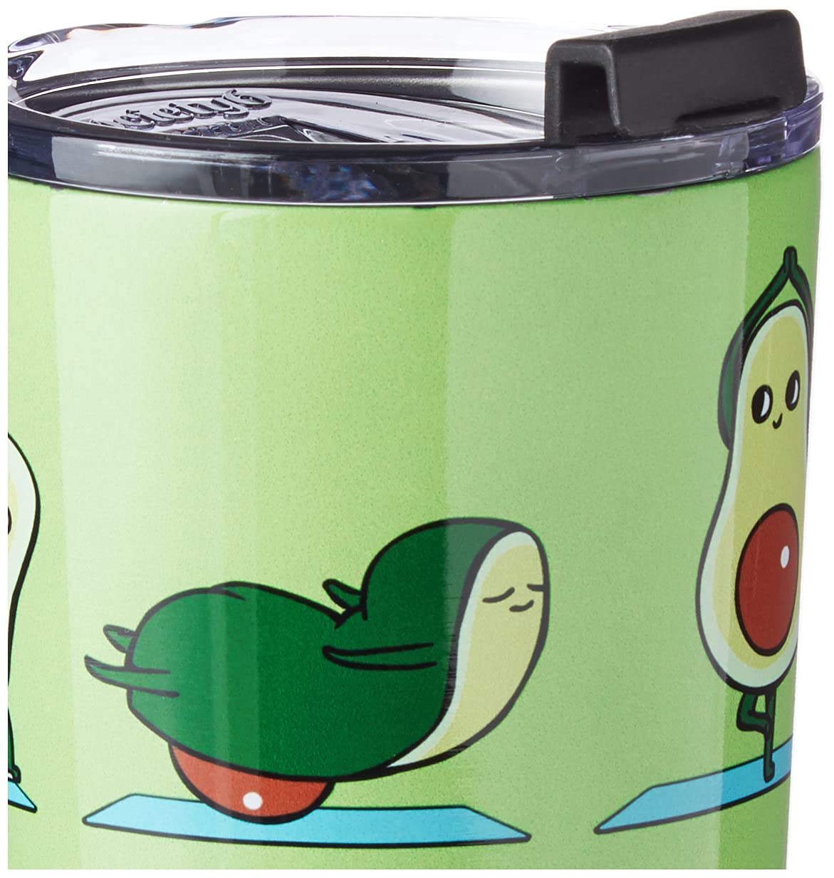 Society6 Stainless Steel 69795-trvlmg Huebucket Avocado Yoga Travel Mug, 20oz, Green, 1 Count (Pack of 1) - Image 4